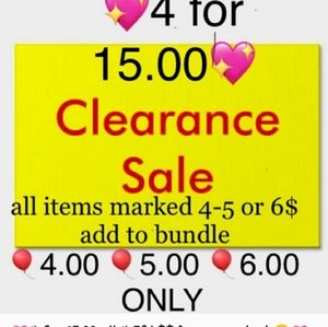 $15 CLEARANCE SALE 💞